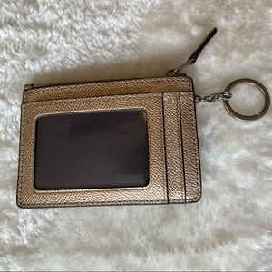 Gold Coach Keychain Wallet / ID Case